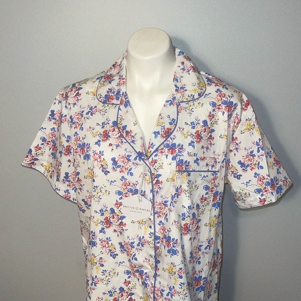 British Boxers Knockout Nightwear ladies NWT Pajama top. 100% cotton.  XXL